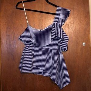 Saks off fifth ruffle tank